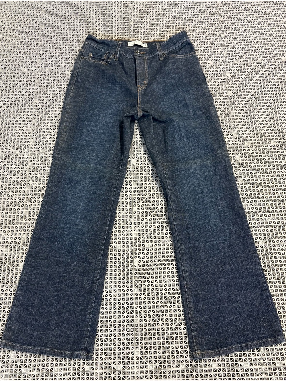 Women's Levi’s 512 Boot Cut Dark Wash Flared Blue Jeans